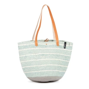 Mifuko Naisten Olkalaukku, Pamba shopper basket | Light blue twill Vaaleansininen