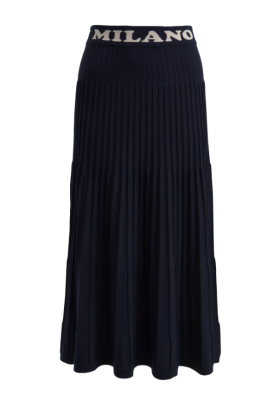 Milano Italy hame, SKIRT W LOGO NAVY Tummansininen