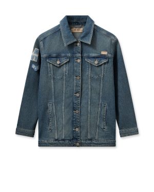 Mos Mosh Naisten Farkkutakki, MMBaylee Mondra Jacket Indigo