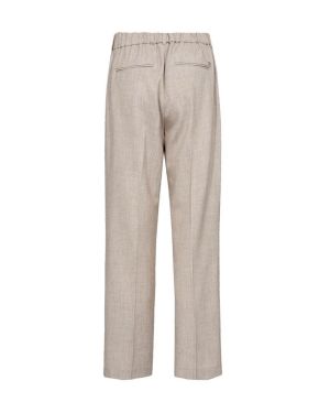 Mos Mosh naisten housut, MMBai Flair Pant Vaalea Beige