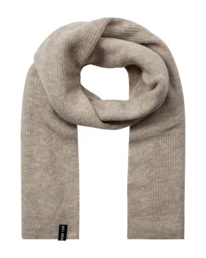 Mos Mosh Naisten Huivi, THORA KNIT SCARF Vaalea Beige