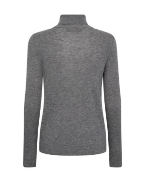 Mos Mosh Naisten Neule, AD-BOUCH ROLLNECK KNIT Grafiitti