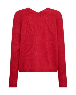 Mos Mosh naisten neuletakki, MMThora Relax Knit Cardigan Punainen