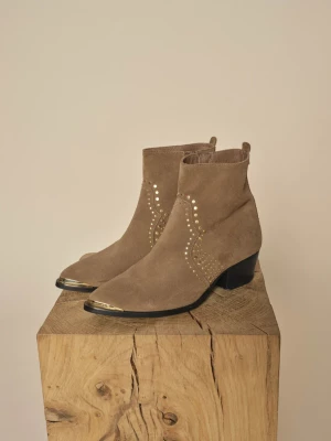 Mos Mosh naisten saappaat, AMOS SUEDE TROCK BOOT Vaalea Beige