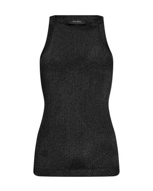 Mos Mosh Naisten Toppi, IMANJA KNIT TANK TOP Musta