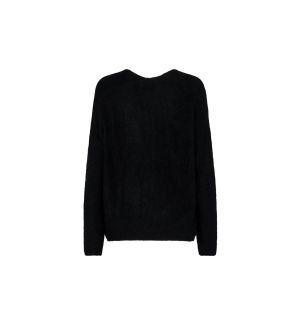 Mos Mosh neule, THORA V-NECK KNIT Musta