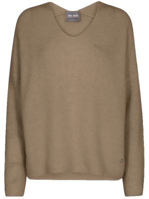 Mos Mosh neule, THORA V-NECK KNIT Vaalea Beige