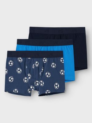 Name It Lasten Bokserit 3-Pack, NKMBOXER 3P DARK DENIM FOOTBALL NOOS Monivärinen Kuosi