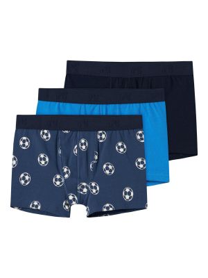 Name It Lasten Bokserit 3-Pack, NKMBOXER 3P DARK DENIM FOOTBALL NOOS Monivärinen Kuosi