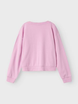 Name It lasten college, NKFLASANNE LS LOOSE SHORT SWEAT Pinkki