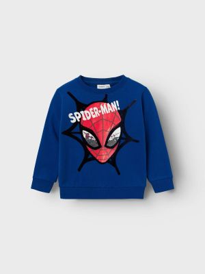 Name It lasten college, NMMSVENDE SPIDERMAN SWEAT Tummansininen