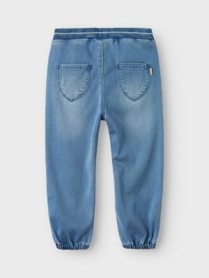 Name It lasten farkut, NMFBELLA BAGGY ROUND JEANS Indigo