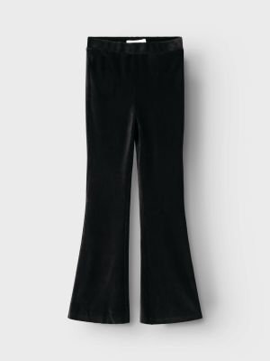 Name It Lasten Housut, NKFORINGE BOOTCUT VEL PANT Musta