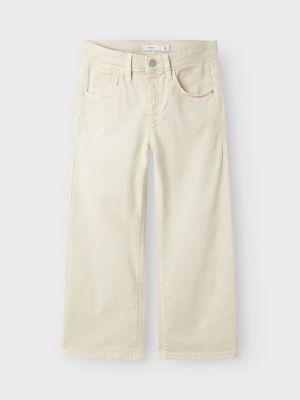 Name It Lasten Housut, NKFROSE WIDE TWI PANT Beige