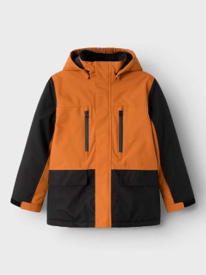 Name It lasten laskettelutakki, NKMSNOW10 SKI JACKET BLOCK Oranssi