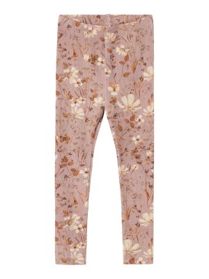 Name It Lasten Leggingsit, NMFNIARA LEGGING Vaaleanpunainen Kuosi