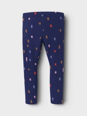 Name It lasten leggingsit, NMFNIRIANNE LEGGING Sininen Kuosi