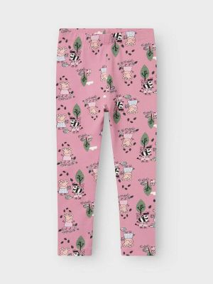 Name It lasten leggingsit, NMFORDAMA PEPPAPIG LEGGING Vaaleanpunainen Kuosi