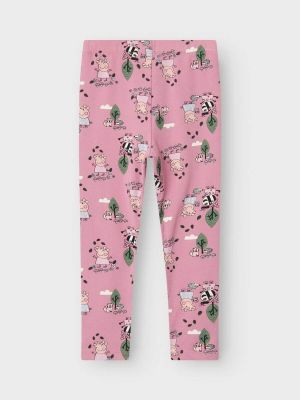 Name It lasten leggingsit, NMFORDAMA PEPPAPIG LEGGING Vaaleanpunainen Kuosi