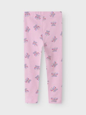 Name It Lasten Leggingsit, NMFVIVIAN AOP LEGGING Pinkki