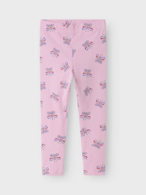 Name It Lasten Leggingsit, NMFVIVIAN AOP LEGGING Pinkki