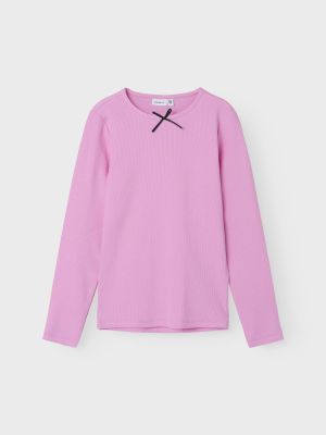 Name It Lasten Paita, NKFFIONEA LS SLIM TOP Pinkki