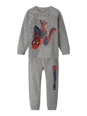 Name It lasten pyjama, NMMORV SPIDERMAN NIGHTSET Vaaleanharmaa