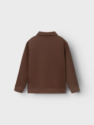 Name It lasten svetari, NKMSAVASE LS SWEAT PULLOVER Tummanruskea