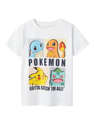 Name It lasten t-paita, NKMDAZZ POKEMON SS TOP Valkoinen