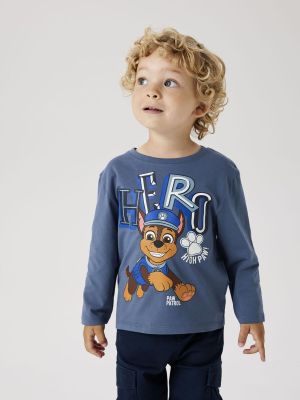 Name It lasten t-paita, NMMJAHAV PAWPATROL REG LS TOP Sininen