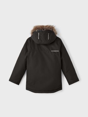 Name It lasten talvitakki, NKMSNOW10 JACKET SOLID Musta