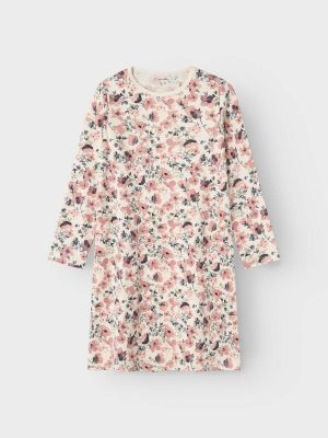 Name It lasten yöasu, NKFNIGHTGOWN LS NOSTALGIA FLOWER Vaaleanpunainen Kuosi