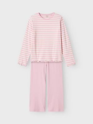 Name It Lasten Yöasu, NKFNIGHTSET STRIPE NOOS Raidallinen Pinkki