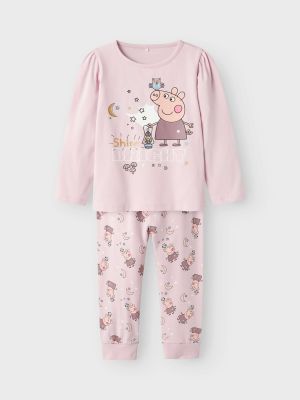 Name It lasten yöasu, NMFDYRIS PEPPA LS NIGHTSET Vaaleanpunainen