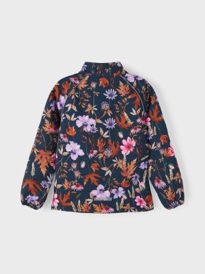 Name It softshelltakki, NKFALFA08 JACKET AUTUMN FLOWER Sininen Kuosi