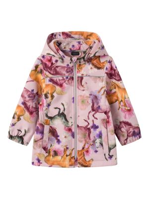 Name It softshelltakki, NMFALFA08 JACKET LONG HORSE Vaaleanpunainen Kuosi