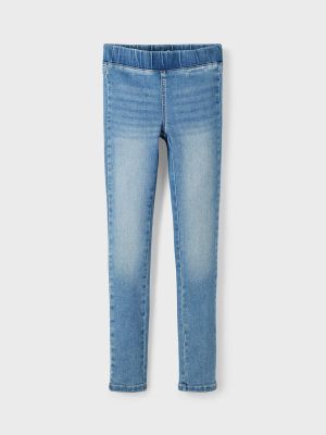 Name It Tyttöjen Leggingsit, NKFPOLLY DNMTINDY LEFGGING NOOS Indigo