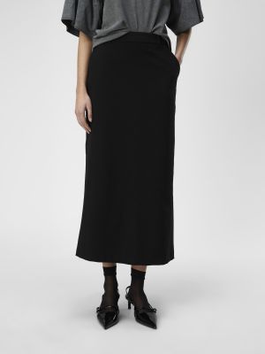 Object naisten hame, OBJLISA MW LONG SKIRT Musta