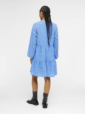 Object naisten mekko, OBJFEODORA GIA L/S DRESS Vaaleansininen