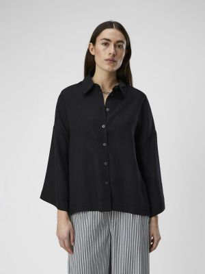 Object naisten paita, OBJTILDA BOXY SHIRT Musta