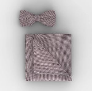 Olymp Taskuliina Ja Rusetti, POCKET SQUARE AND BOWTIE SET Punainen Kuosi