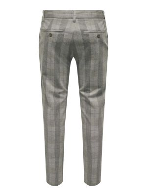 Only and Sons miesten housut,  MARK PANT CHECK 4840 Sininen Ruutu