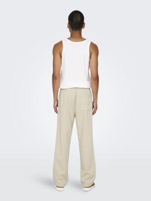 Only and Sons miesten housut, WILL LOOSE STRING PANT Beige