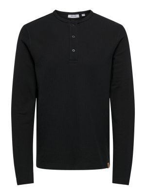 Only and Sons miesten paita, ASHFORD SLIM HENLEY Musta