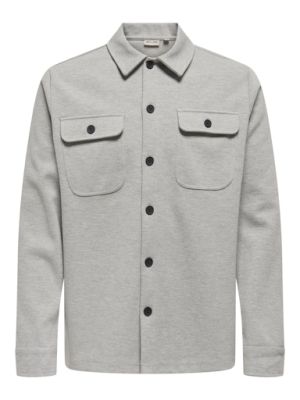 Only and Sons miesten paita, KODYL OVERSHIRT Keskiharmaa