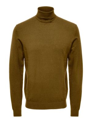 Only and Sons Miesten Pooloneule, Wyler Life Roll Neck Nos Keskiruskea