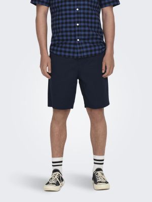 Only and Sons miesten shortsit, LINUS COT SHORTS Tummansininen