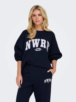 Only Naisten Collegepusero, ONLDEBORAH L/S CLUB O-NECK Tummansininen