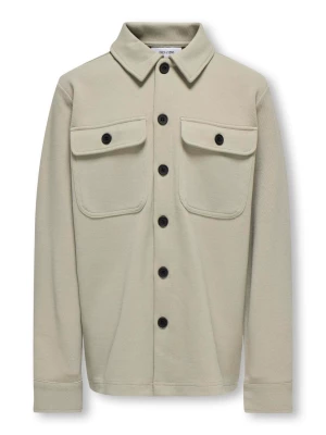 Only & Sons Junior Lasten Paitatakki, OSJNEW KODYL OVERSHIRT SWEAT Beige