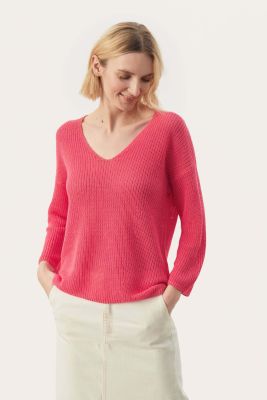 Part Two Naisten Neule, ETRONA PULLOVER Pinkki